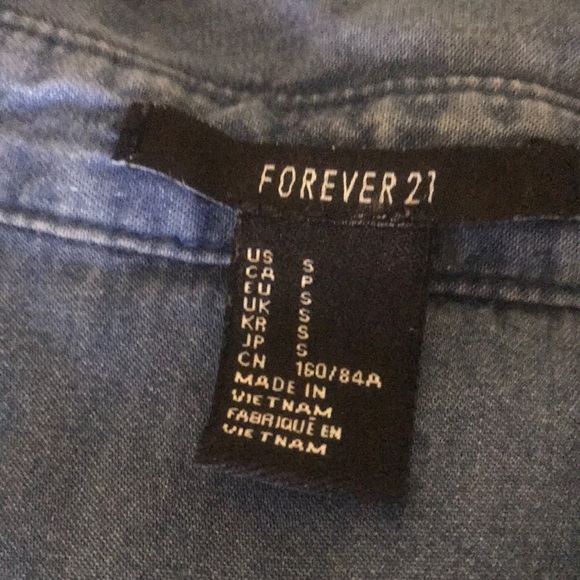 Forever 21 Denim Sleeveless Dress - Picture 4 of 5